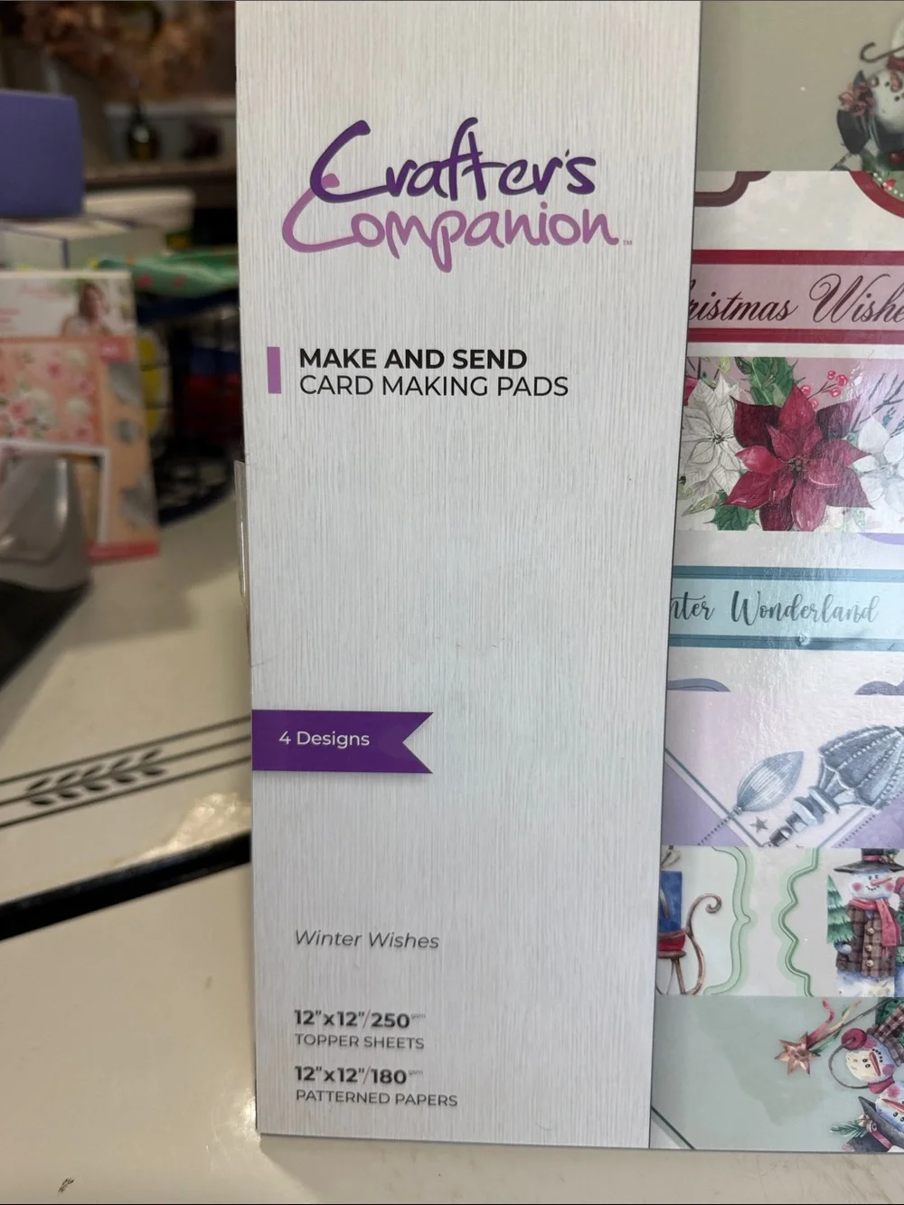 Crafters Companion Winter Wishes Make and Send Card Making Pad